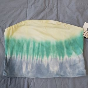 NWT Tie-Dye Sleeveless Crop Top